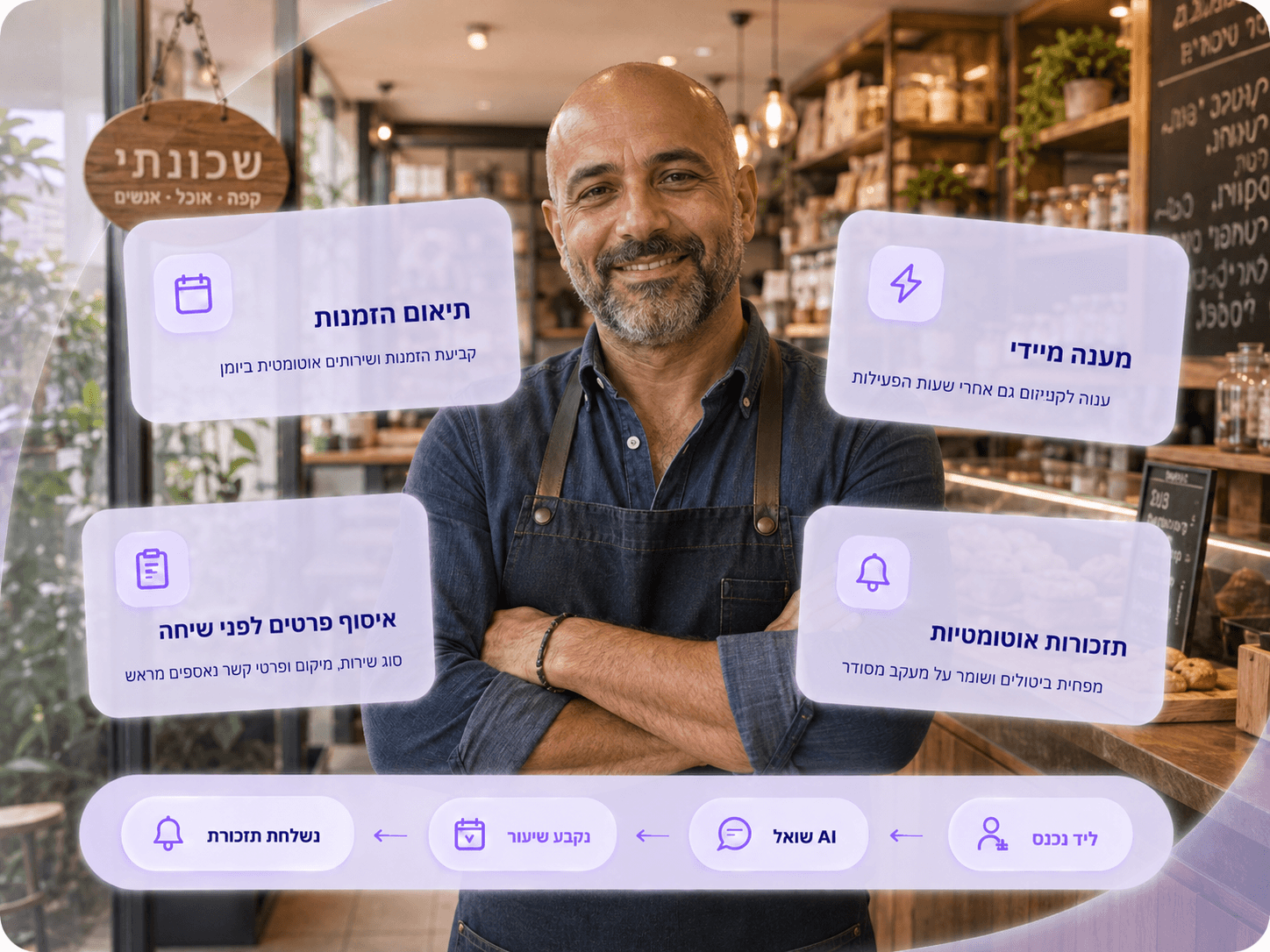עסקים מקומיים עם הרבה שיחות
